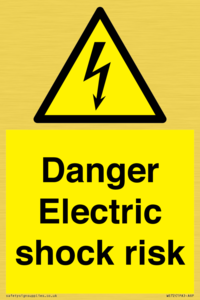 Danger Electric shock risk
